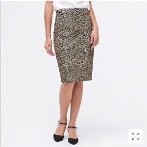 Jcrew pencil skirt leopard print